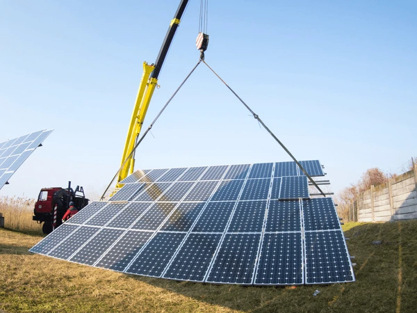 Crane Services for Solar Panel Installation Melbourne CBD