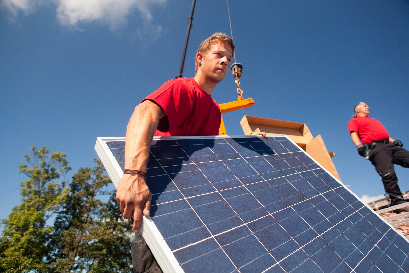 Crane Services for Solar Panel Installation Mulgrave