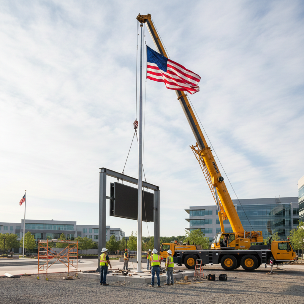 Signage and Flag Pole Erection Endeavour Hills