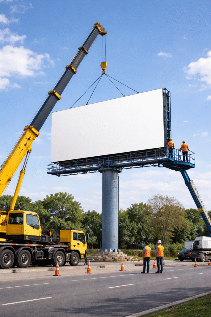 Outdoor Billboard Installation Rowville - ATL Crane Trucks