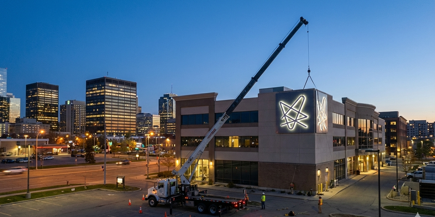 Illuminated signs Melbourne CBD