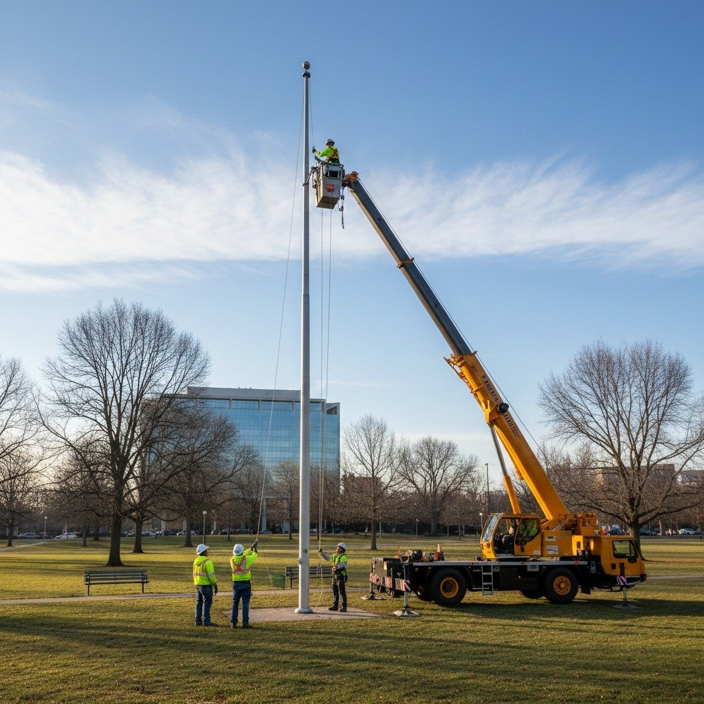 Flag pole repair and installation Endeavour Hills