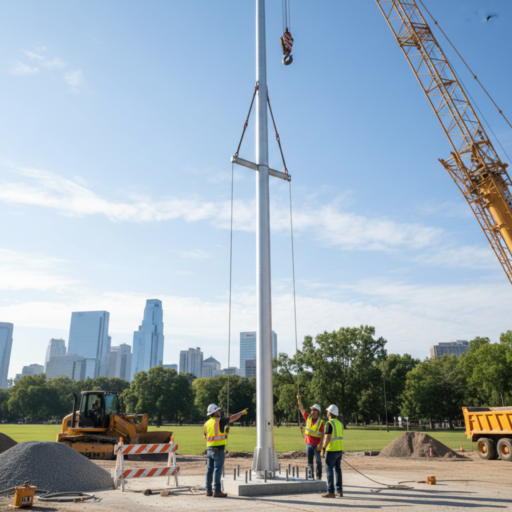 Flagpole Installation Clayton