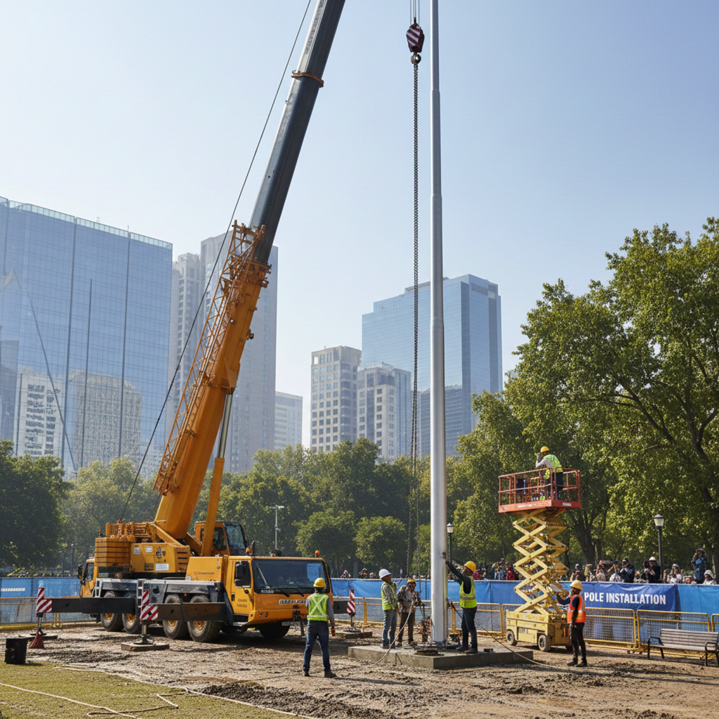 Flagpole Installation Clayton