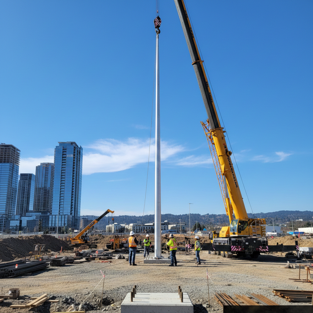 Flagpole Installation Mulgrave
