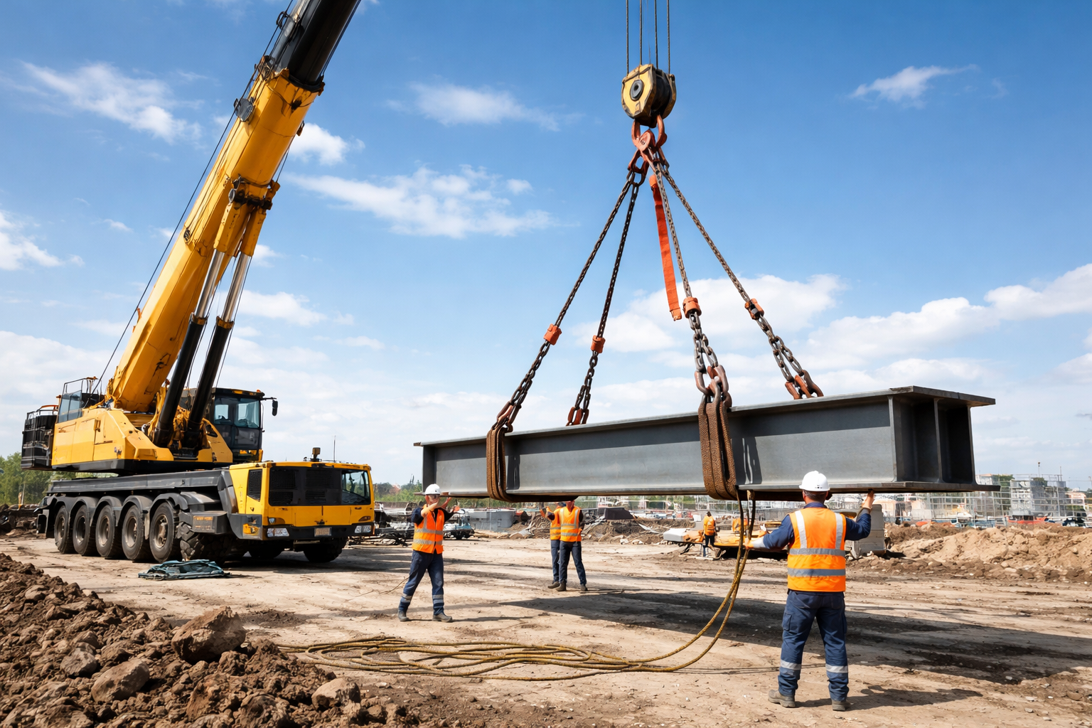 Crane Hire With Certified Rigging Service