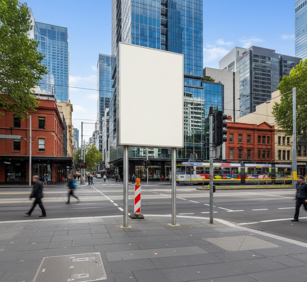 Outdoor signage Melbourne CBD