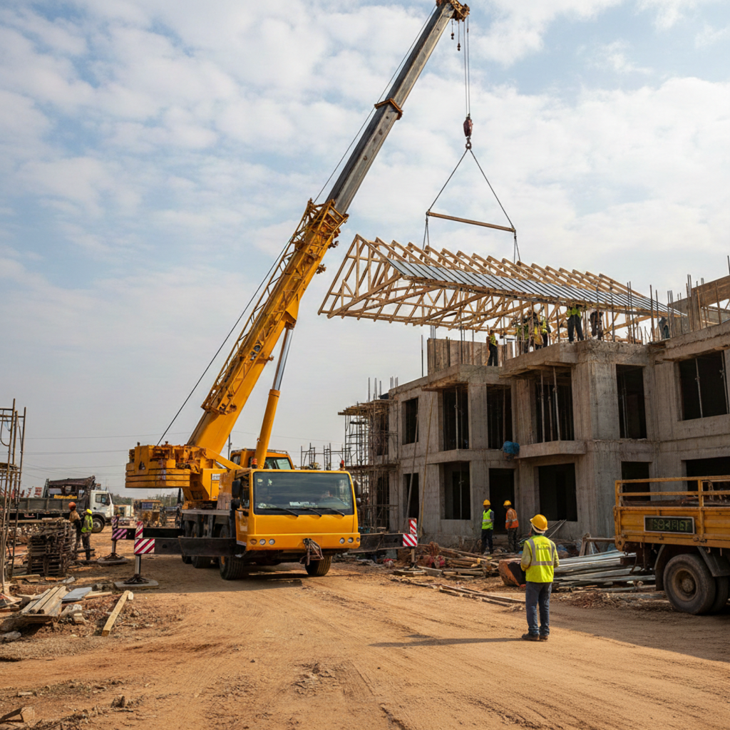 Crane Hire For Roof Installation Cranbourne