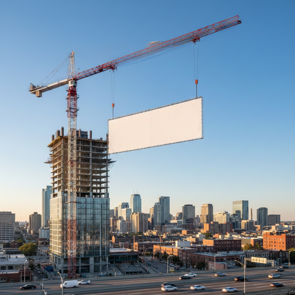 Large Banner Installation Glen Waverley