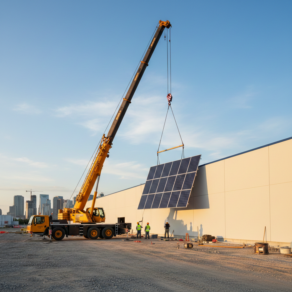Crane Services For Solar Panel Installation