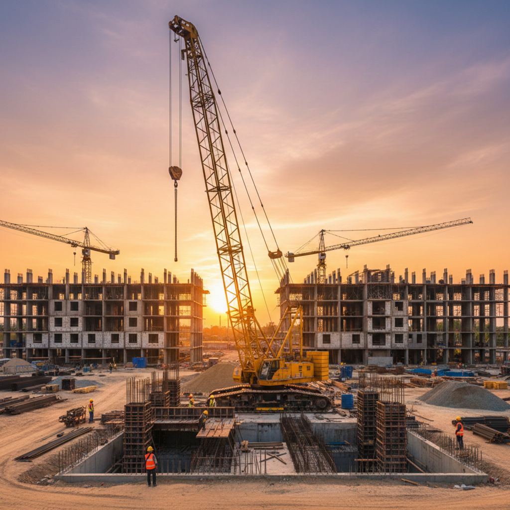 Crane Hire For Construction Sites Melbourne